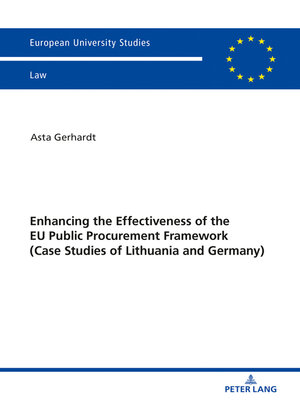 cover image of Enhancing the Effectiveness of the EU Public Procurement Framework